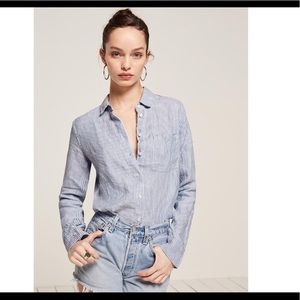 REFORMATION Linen Button Up Shirt